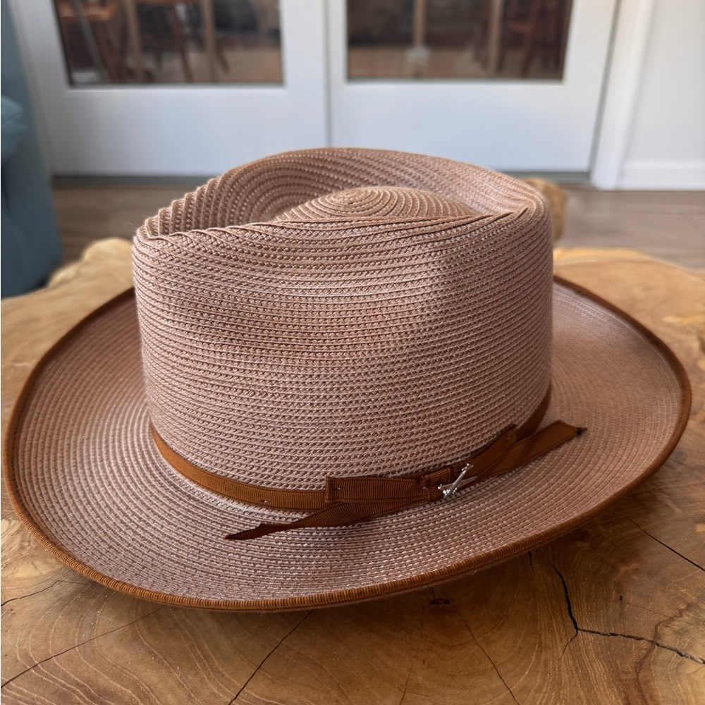 Stetson Brown Woven Stratoliner Fedora Hat